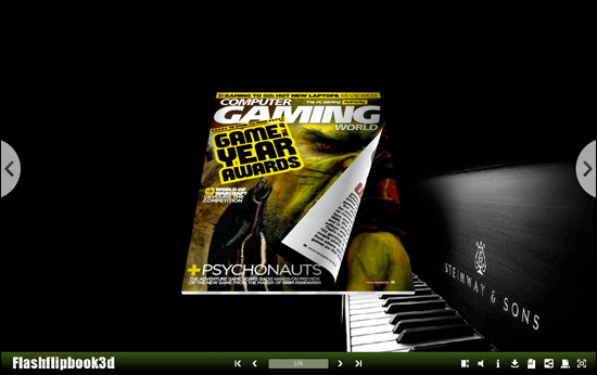 Flipping Book 3D Themes Pack: PIANO 1.1 full